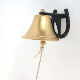 Decorative Figurines Cast Iron Gold Vintage Galvanised Outdoor Dinner Bell Swing Set Home Decoration