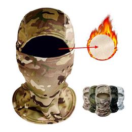 Fashion Face Masks Neck Gaiter Winter Tactics Balaclava Full Scarf Bandana Outdoor Sports Camping Bicycle Skiing Camo Hat Head and Warmth for Men Q240510