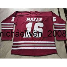 Vin Weng 123001rare Hockey Jersey Men Youth women Vintage MASS Cale Makar Size S-5XL custom any name or number