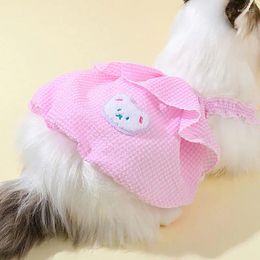 Dog Apparel Princess Dress Clothes Cat Clothing Suspenders For Small Dogs Pet Costume Sweet Labrador Summer Puppy Drop