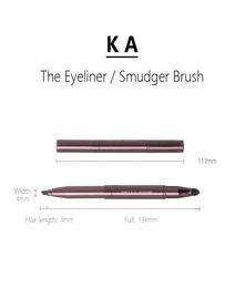 KevynAucion The Eye Liner Smudger Retractable Makeup Brush Portable Travel Sized Brow Lash Liner Definer Cosmetics Brush Tools4705470