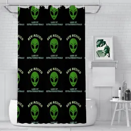 Shower Curtains Mexico Land Of Extraterrestrials Bathroom Alien ET Space Waterproof Partition Home Decor Accessories