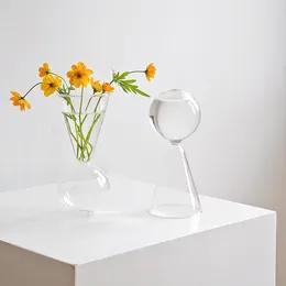 Vases Flower Vase For Table Decoration Living Room Planter Tabletop Terrarium Glass Containers Handmade