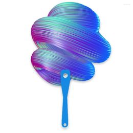 Decorative Figurines Personalized Shape Logo Hand Fan PP Plastic Theme Events Gifts Mini Fans Customized Style