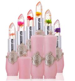 Moisturizer Longlasting Jelly Flower Lipstick Makeup Temperature Changed Colorful Lip Balm Pink Pintalabios Transparent lip gloss7527110