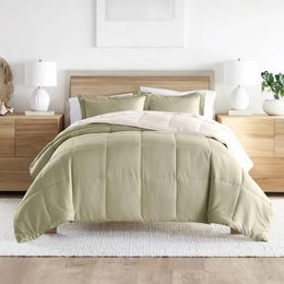 Bedding Sets 3-Piece & Ivory Reversible Down Alternative Comforter Set Twin/Twin XL