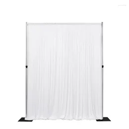 Party Decoration 6-10FT Adjustable Silver Wedding Pipe And Drapes Backdrop Stand Square Aluminium Frames