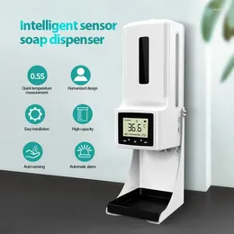 Liquid Soap Dispenser 1000ML Smart Sensor Infrared Temperature Measuring Foaming Disinfection Machine Home Improvement Accessories Tool