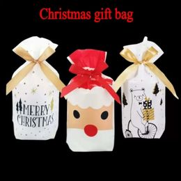 Gift Presents Bags Cookie Santa Candy Box Packaging Christmas Decorations New Year Present Fy5641 B1022