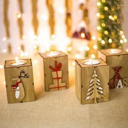 Candle Holders Home Decor Christmas Centrepieces Wood Candlestick For Wedding Table Decoration Natural Holder Stand