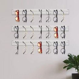 Decorative Plates Glasses Display Rack Acrylic Show Wall-mounted Organizer For Sunglasses Holder Eyeglass