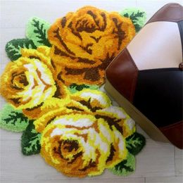 Carpets Area Carpet Fashion No Odor Floor Mat Bathroom Kitchen Beautiful Rose Rug Home Decor For Nursery