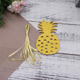 Decorative Flowers Hawaiian Tropical Party Garland Glitter Pineapple Banner Bunting Hanging Decor