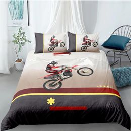 Bedding Sets 3D Duvet Cover Set Comforter Pillow Covers Full Twin Single Double Size Motorcycle Racing Custom