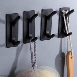 Hooks Adhesive Wall Kitchen Hardware Rack Shelf Bag Hook Organiser For Hanging Mounted Door Key Cloth Coat Bathroom Robe Hanger