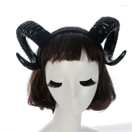 Party Supplies Gothic Sheep Horn Headband Costume Cosplay Demon Evil Halloween Headwear Pography Prop