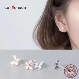 Stud Earrings La Monada 925 Sterling Silver Butterfly Small For Women Jewellery Fine