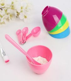 New Health 4 in 1 DIY Facial Mask Mixing Bowl Brush Spoon Stick Tool Face Care Set High Quality XB13943554