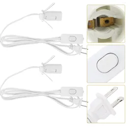 Decorative Flowers 2pcs Salt Lamp Cord Replacement E12 Base Power Cable With Switch Us Plug