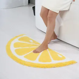 Carpets Ins Nordic Style Pineapple Floor Mat Bedroom Bedside Blanket Absorbent Non-slip Kitchen Bathroom Door Entry Carpet Rug Home