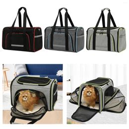 Cat Carriers Pet Carrier Airline Approved Foldable Soft-Sided Dog Travel Bag For Small Cats