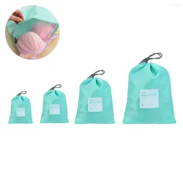 Storage Bags Drawstring Travel Pouch Organiser Shoe Laundry Organiser Cubes Waterproof Luggage Packing Nylon Organisers Ditty Pouches