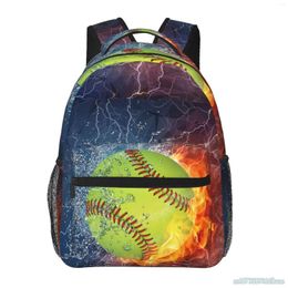 Backpack Baseball Laptop Backpacks Student Large Capacity School Book Bag Men Women Travel Hiking Camping Daypack