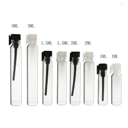 Storage Bottles 300pcs Small Glass Perfume Bottle Mini Tester Vials 1ml 1.5ml 2ml 3ml 2cc 3cc Test Tubes