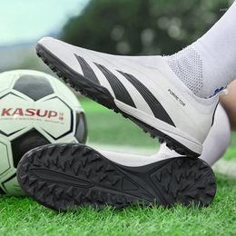 American Football Shoes Men's Soccer Low-top Non-lace-up Cuff Non-slip Short Spikes Rubber Outsoles Indoor Hard Lawn Futsal