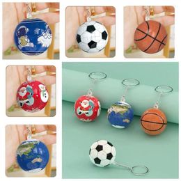 Party Favour Ball Shaped Jigsaw Puzzle Christmas Earth Basketball 3D Puzzles Keyring Mini Keychain Boys