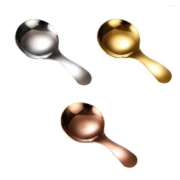 Spoons Soup Spoon Round Metal Durable Cooking Utensils Children Ice