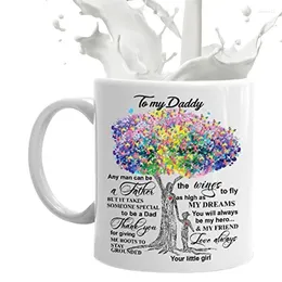 Mugs 350ml Father S Day Coffee Cup From Daughter Ceramic Versatile Mug With Ergonomic Handle Tea Milk Gifts Drinkware