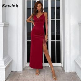 Party Dresses Bowith Evening Dress Wedding Elegant V-neck Split Long For Women Prom Formal Occasions Gala Gown Vestidos