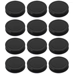 Dinnerware 16 Pcs Mason Jar Lids Wide Mouth Canning Storage Solid Cup Tinplate Caps Sealing