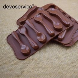 Baking Tools 1Pcs Silicone Cake Mold-DIY Spoon Shape 3D Mould For Decorating-Chocolate&Fondant Decorating