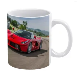 Mugs La White Mug Ceramic Creative Car Super Awesome Cool Red