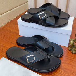 New mens sandals slippers designer sandals Flat Sandals Leather sandals Summer Holiday Sandal comfort Sandals fashion sandal