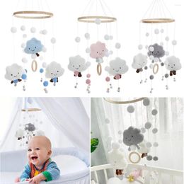 Decorative Figurines Bed Wind Chime Indoor Hang Chimes Mobile Rattle Toy For Home Bedroom Livingroom Decor Baby Grasp Training Colour