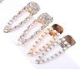 Ship 4pcsset Luxious Pearl Metal Hair Clip Hairband Comb Bobby Pin Barrette Hairpin Headdress Accessories Beauty Styling Too8471141