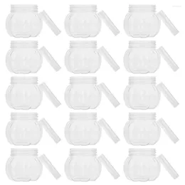 Storage Bottles 24 Pcs Plastic Food Containers Cookie Jar The Pet Candy Holder With Lid