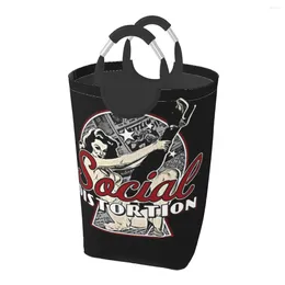 Laundry Bags Beautiful Girl Social Art Distortion Gift For Fans A Dirty Clothes Pack