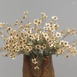 Decorative Flowers Wholesale Simulation Small Daisy Dutch Chrysanthemum Cosmos Wedding Home Pography Decoration Props Flower Chamomile