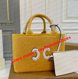 Fashion Composite Beach Bag womens summer crochet knitting hallow out mesh totes bag women shoulder straw grass handbags