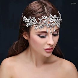 Hair Clips Luxury Crystal Headband Crown Tiara For Women Rhinestone Prom Diadem Bridal Wedding Accessories Jewelry Gift