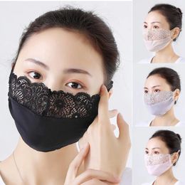 Party Supplies Masks For Face Women Mouth Mask Reusable Halloween Cosplay Caretas Protectoras Fashion Womens Lace Reuse