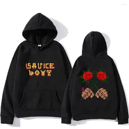 Women's Hoodies Eladio Carrion Sauce Boyz Monarca Graphic Anime Fashion Manga Sweatshirt Men/women Clothes Fleece High Street Streetwear