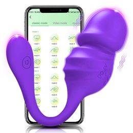 Other Health Beauty Items Wearable Bluetooth APP Vibrator Egg for Women Dildo Clitoris Stimulator Remote Vibrating Panties Female Toys for Couples T240510