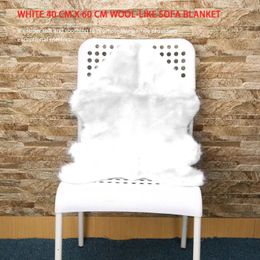Pillow Super Soft Faux Sheepskin Washable Carpet Warm Hairy Seat Pad Fluffy Rugs Fur Mats Antiskid Mat Doormat