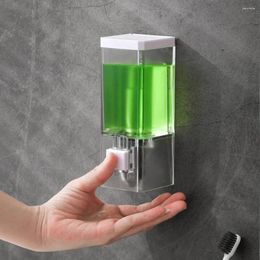 Liquid Soap Dispenser Clear Wall Mounted Soaps Dustproof Large Capacity Storage Case Bathroom Supplies