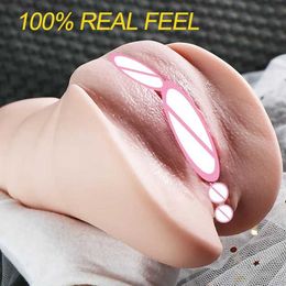 Other Health Beauty Items Male Marbator 3 In 1 Restic Vagina Toys For Men Pocket Pussy Blowjob Marbation No Vibrator Adults Tool for Men T240510